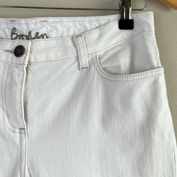 Boden White Straight Leg Jeans Mid Rise 30" Inseam Size‎ 6R - Picture 4 of 12